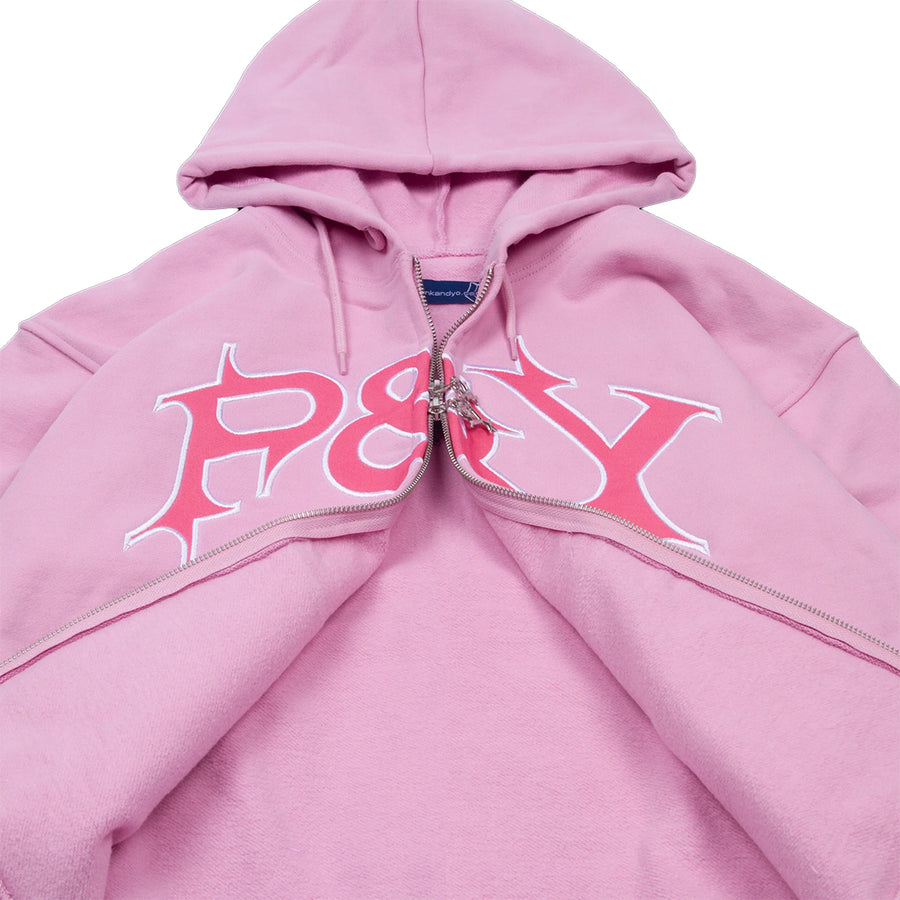 P&Y Zip Hoodie - Pink