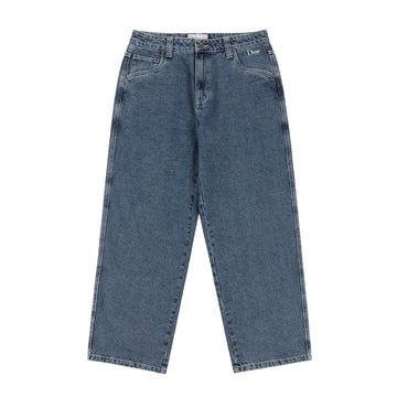 Classic Baggy Denim Pants - Stone Washed