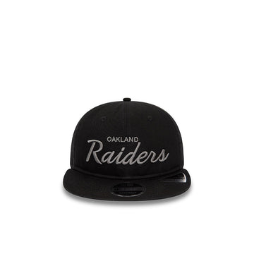 Las Vegas Raiders NFL Retro Black Retro Crown 9FIFTY Snapback Cap - Black