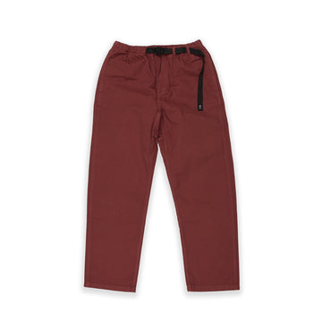 Belted Simple Pant - Brick Red