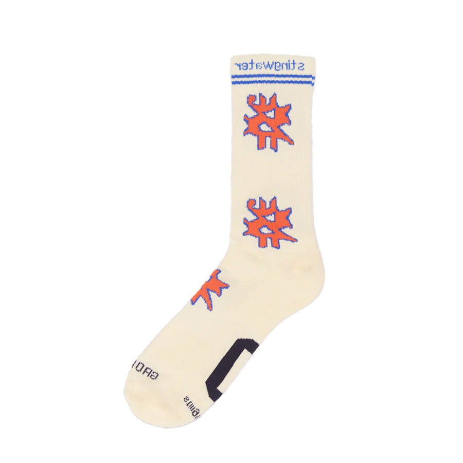 S Logo Socks - White