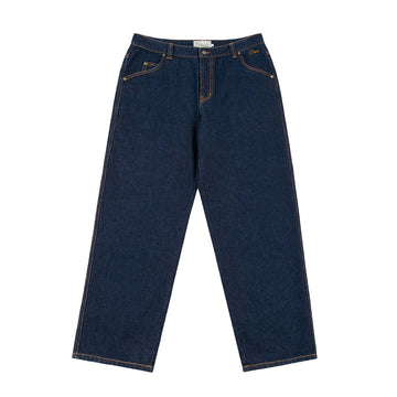 Fall Classic Relaxed Denim Pants - Indigo