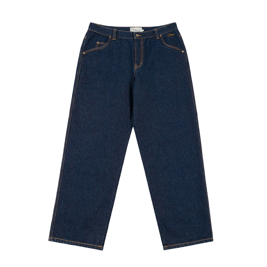 Fall Classic Relaxed Denim Pants - Indigo