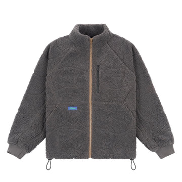 Coverstich Sherpa Fleece - Charcoal