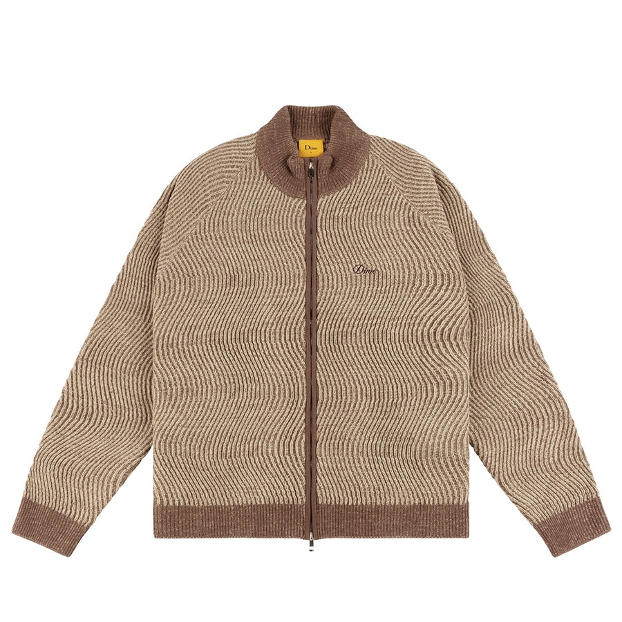 Double Zipper Knit - Camel