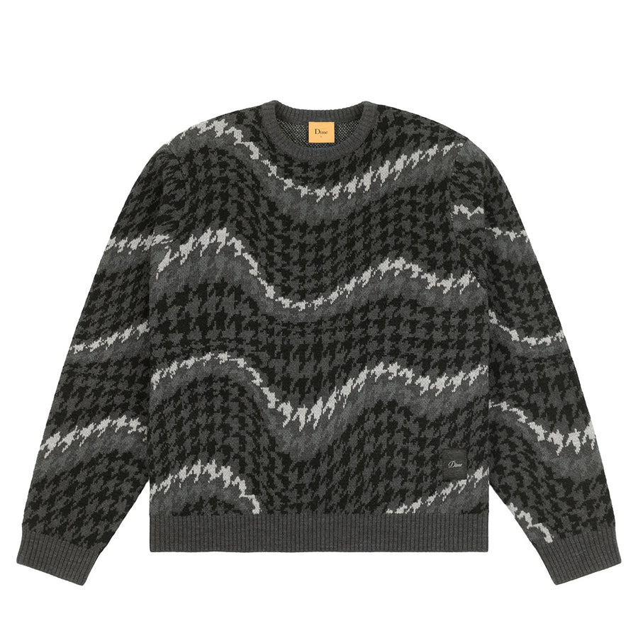 Houndstooth Knit - Coal