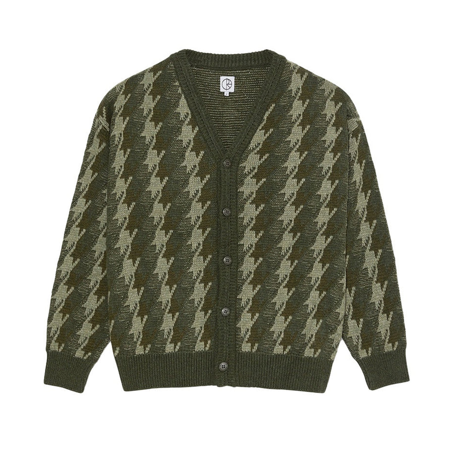 Louis Cardigan Houndstooth - Green