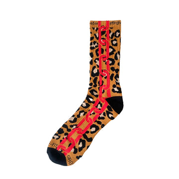 Chain Sock - Leopard