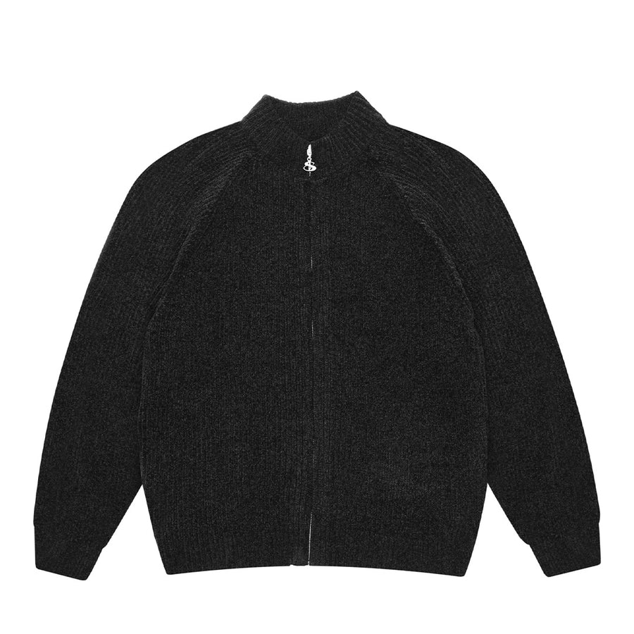 Phantasy Chenille Full Zip - Black