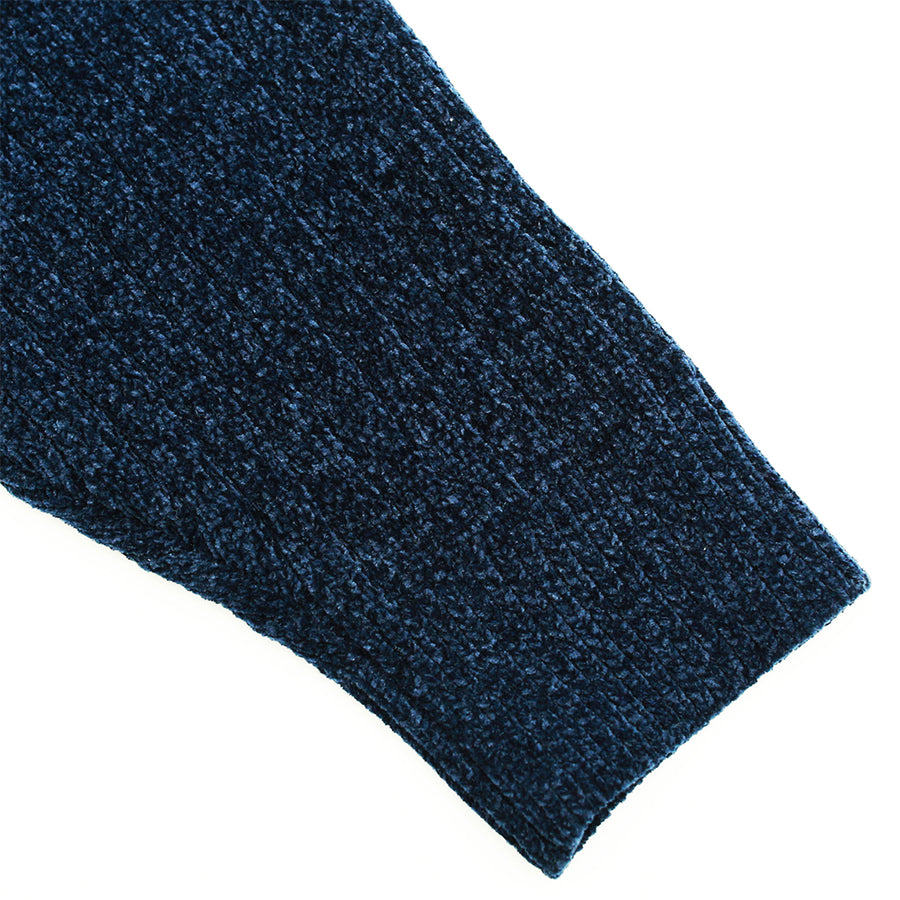 Phantasy Chenille Hood Knit - Navy