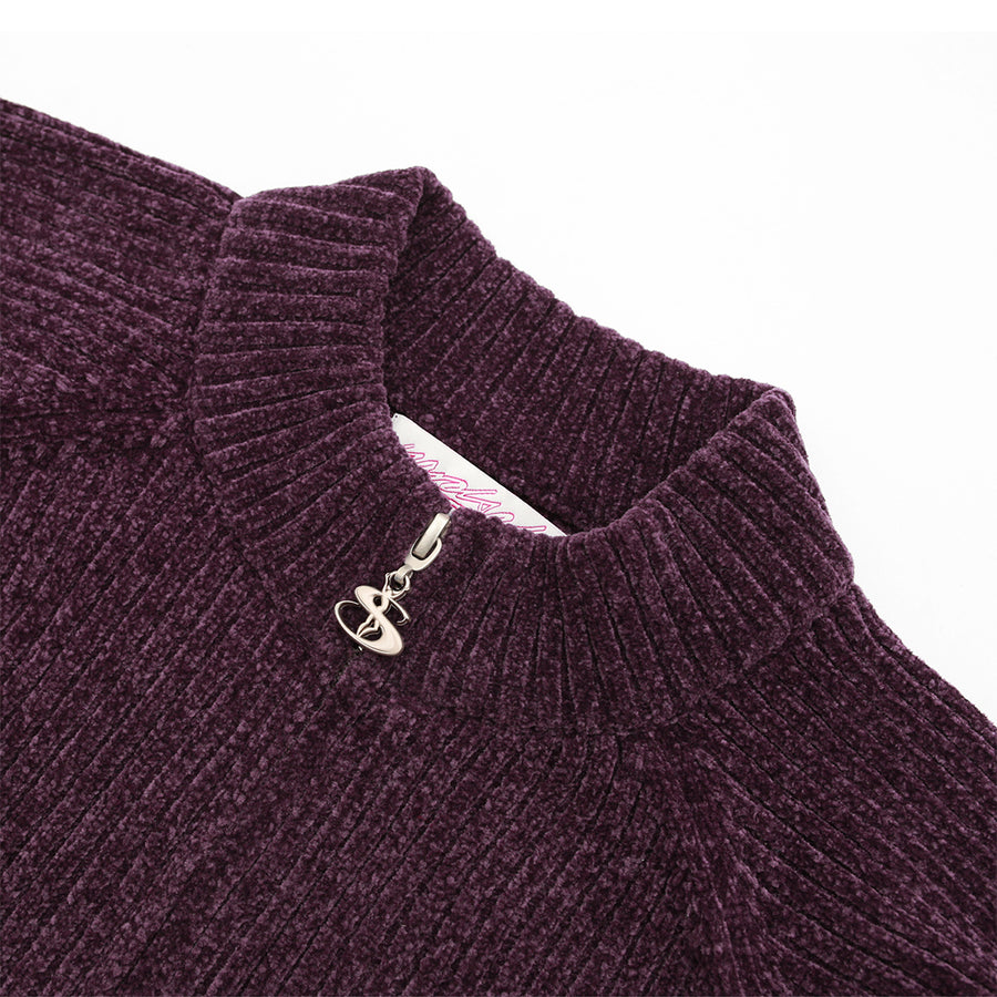 Phantasy Chenille Full Zip - Purple