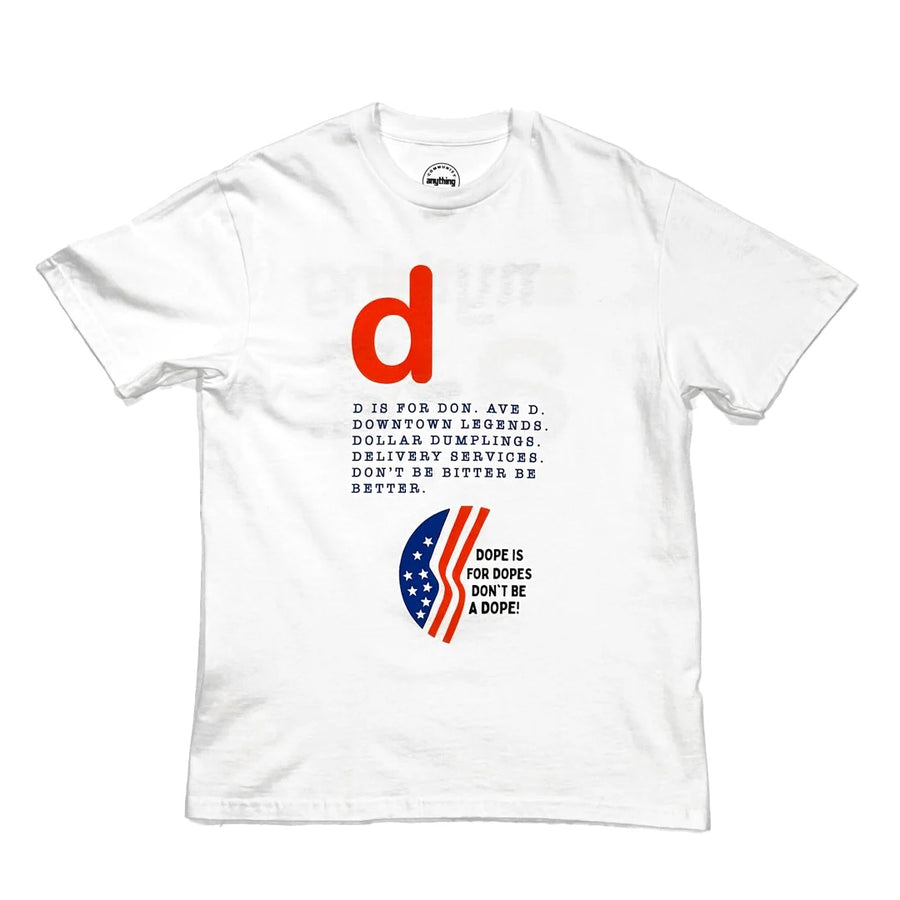 The Letter D Tee - White