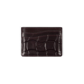 Classic Quilted Cardholder - Burgundy