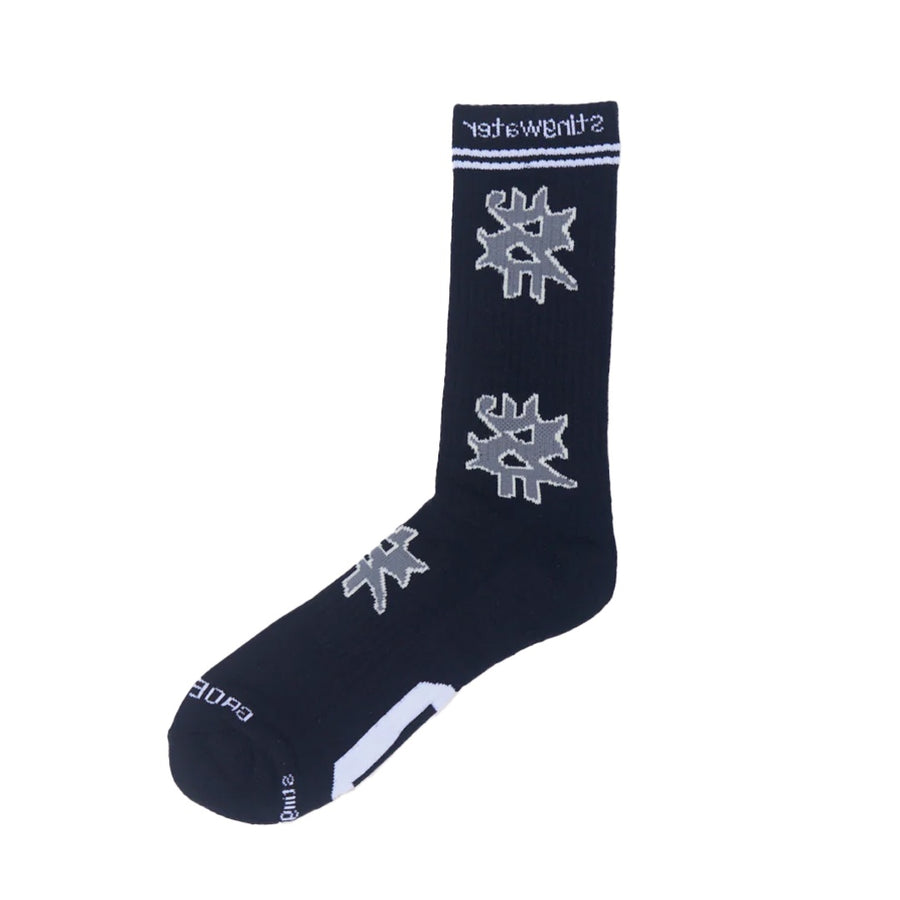 S Logo Socks - Black