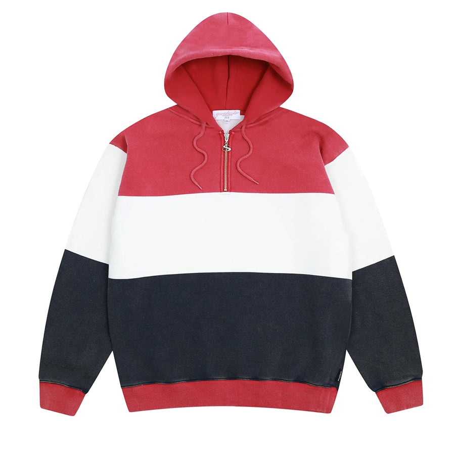 Phantasy Quarter Zip Hood - Red/White