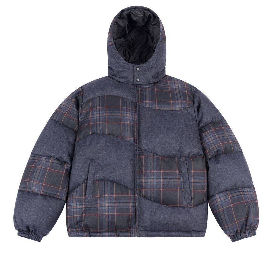 Premium Tweed Puffer - Dark Gray