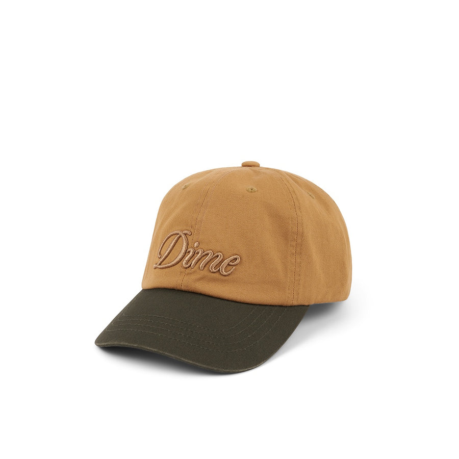 Cursive Low Pro Cap - Wheat/Green