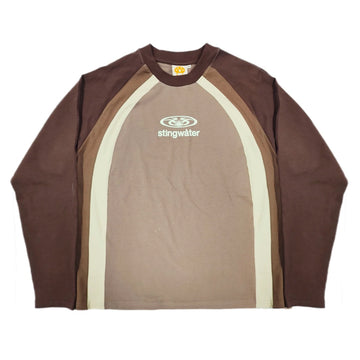 Moses Panelled L/S Shirt - Brown