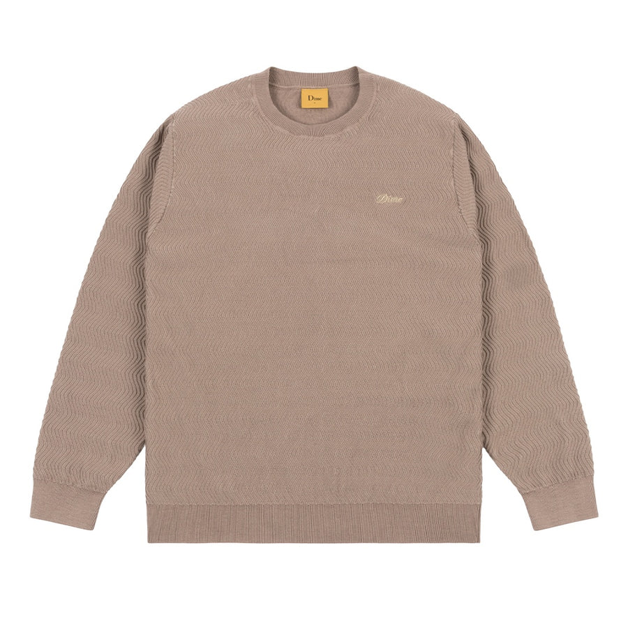 Wave Cable Knit - Tan