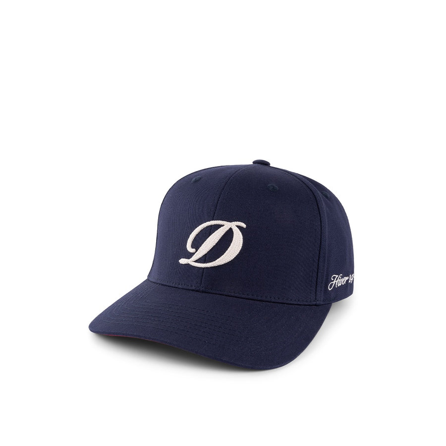 Cursive D Full Fit Cap - Navy