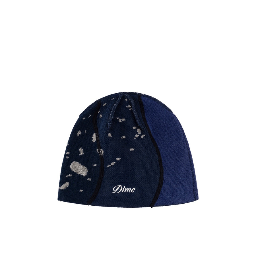 Reverse Stitch Skully Beanie - Navy