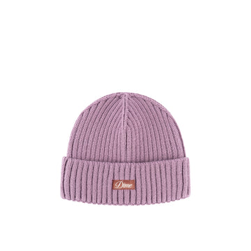 Cursive Fold Beanie - Pink Liliac