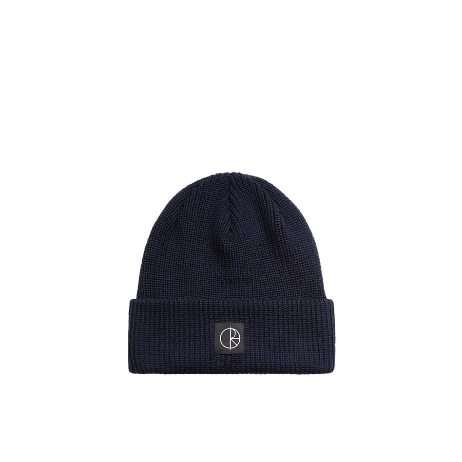 Double Fold Merino Beanie -  Navy