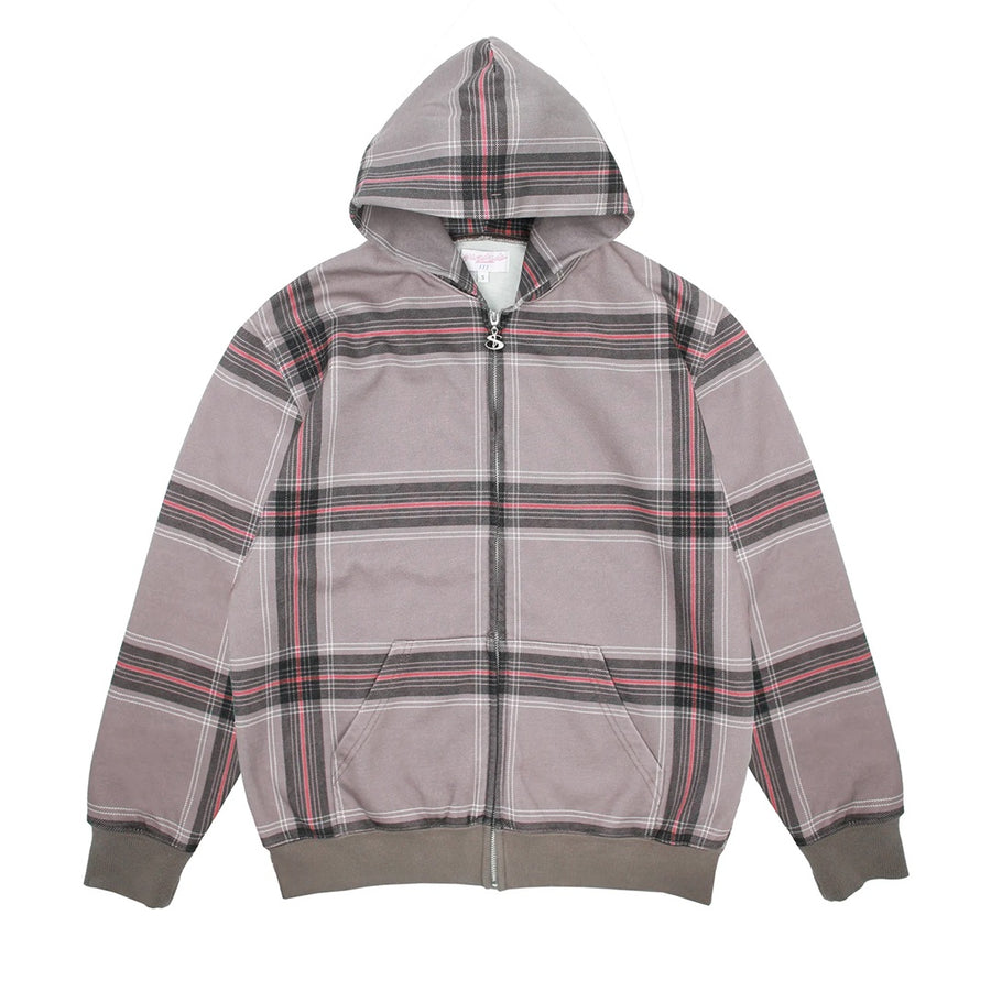 Crib Checked Hood - Grey