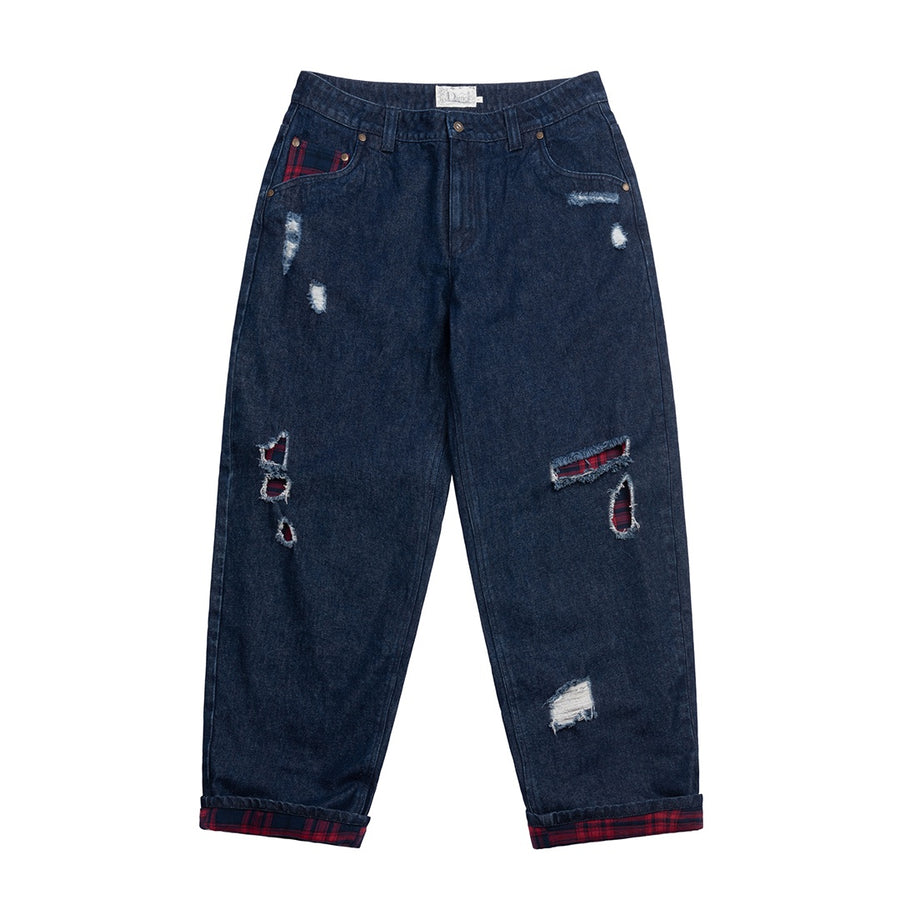 Secret Baggy Denim Pants - Indigo