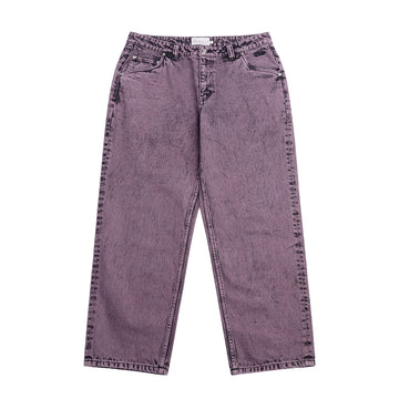 Classic Relaxed Denim Pants - Overdyed Plum