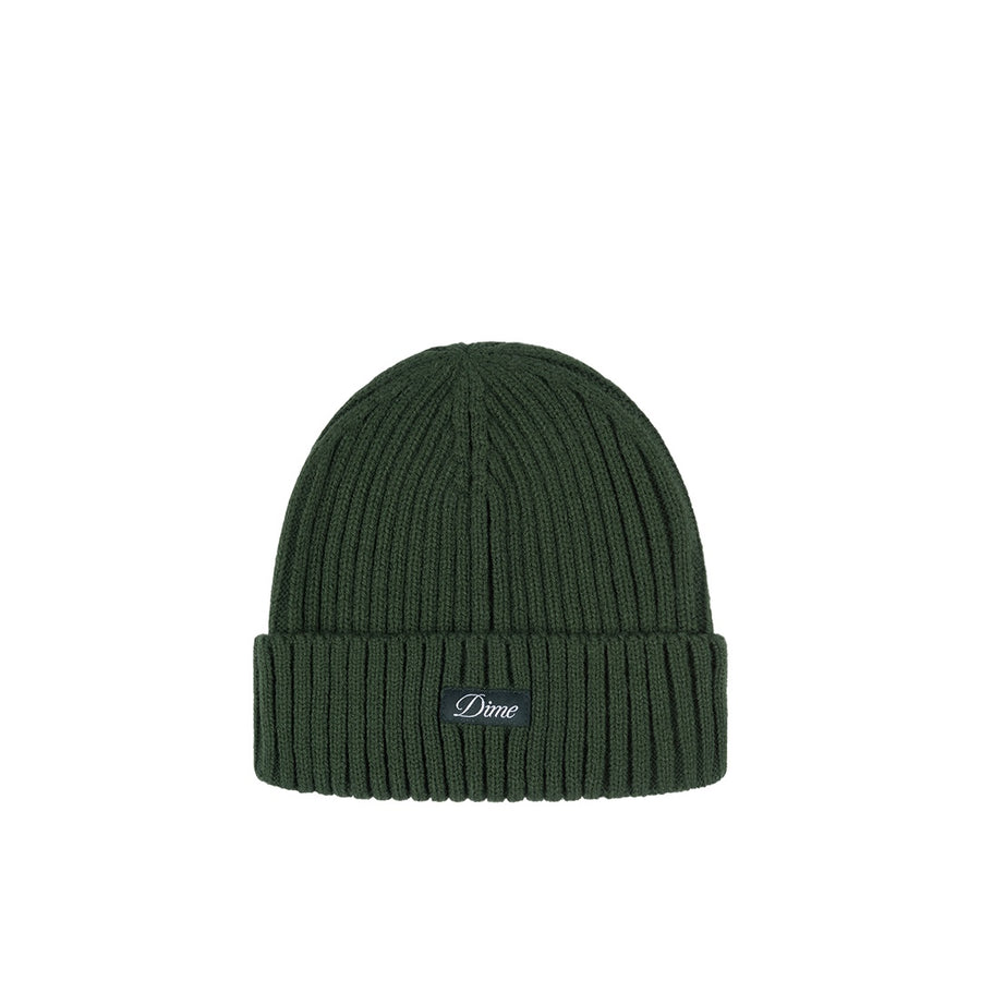 Cursive Fold Beanie - Forest