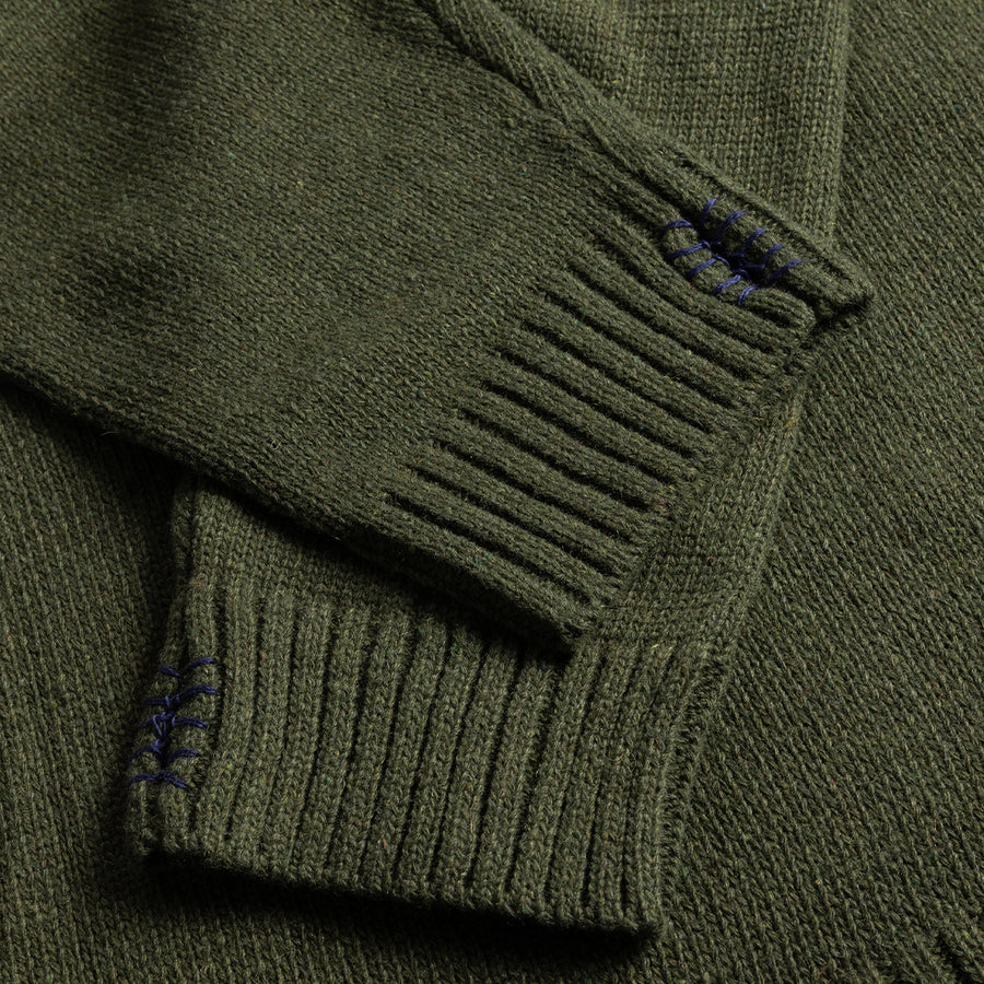 Hardcore Wool Hoodie - Army Green