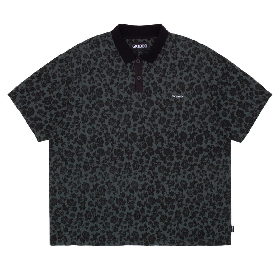 Polo Shirt - Floral Emerald