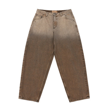 Classic Baggy Denim Pants - Dipped Sandblasted Brown