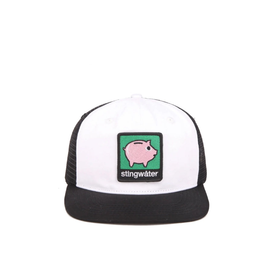 Piggy Bank Trucker Hat - White/Black