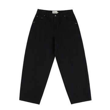 Classic Baggy Denim Pants - Black