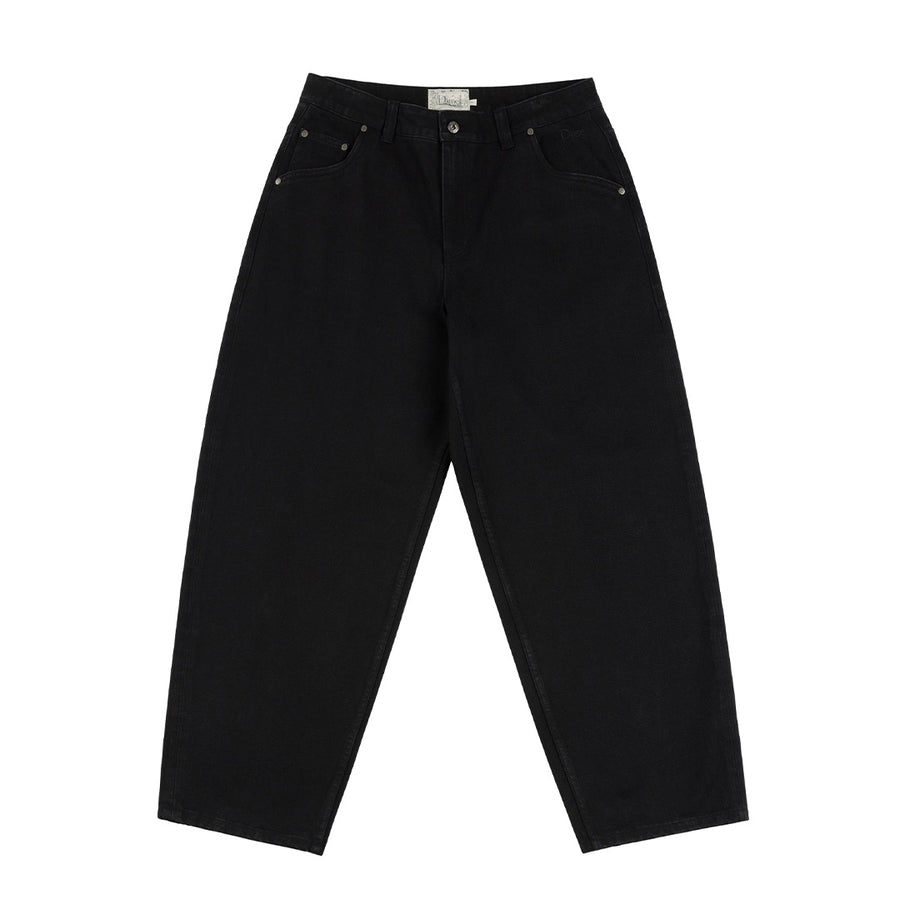 Classic Baggy Denim Pants - Black