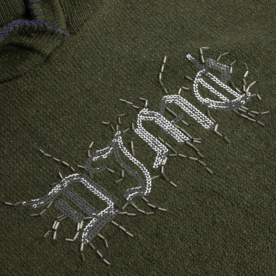 Hardcore Wool Hoodie - Army Green