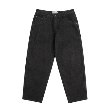 Classic Baggy Denim Pants -  Black Washed
