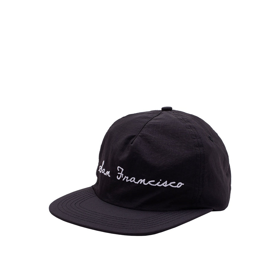 Cursive SF Hat - Black