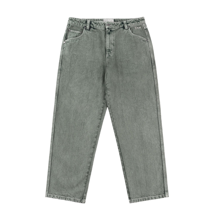 Classic Relaxed Denim Pants - Overdyed Forest