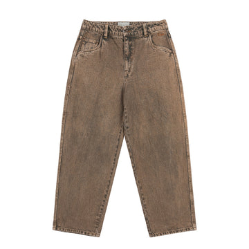 Baggy Denim Pants - Overdyed Brown