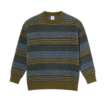 George Sweater - Blue Green Stripe