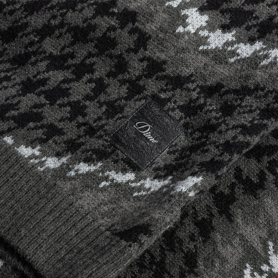 Houndstooth Knit - Coal