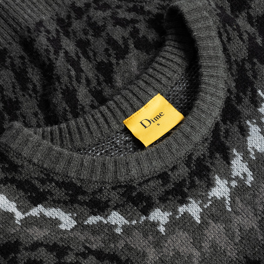 Houndstooth Knit - Coal