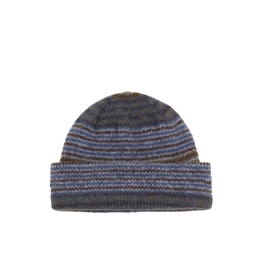 George Beanie - Blue Green Stripe