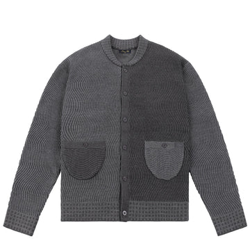 Wave Knit Cardigan - Rock