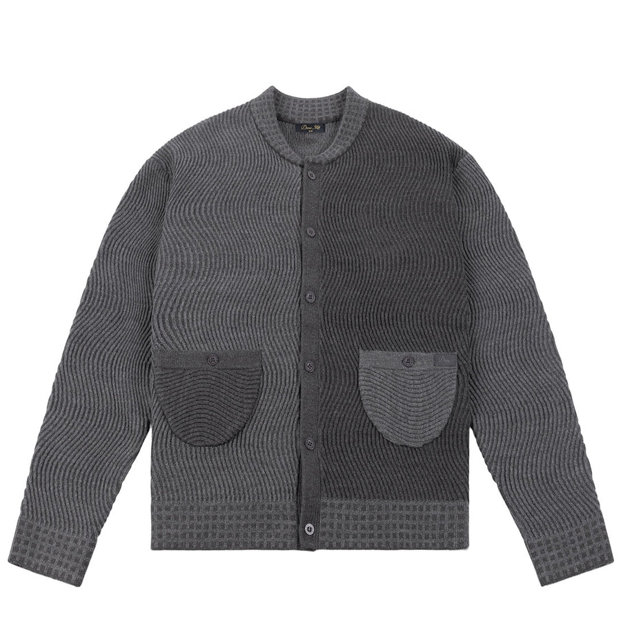 Wave Knit Cardigan - Rock