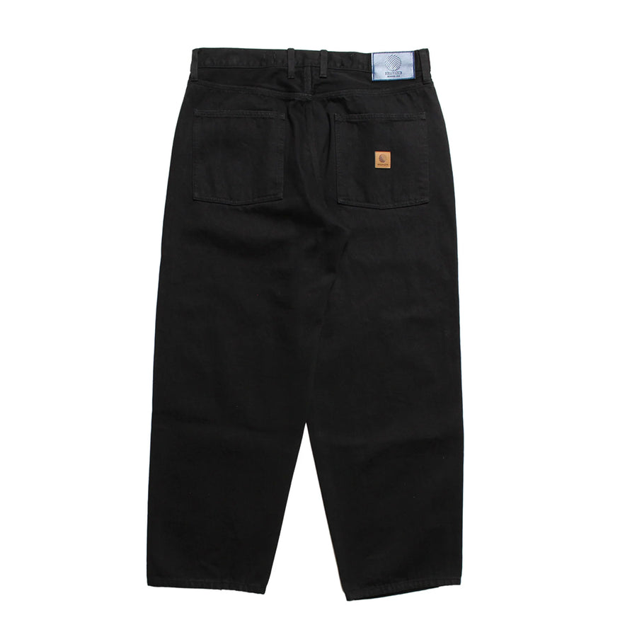 Baggie Overdye Denim Pants - Black