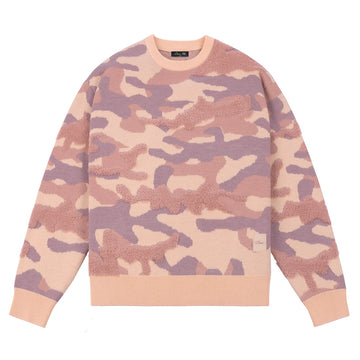 Camo Chenille Knit - Blush